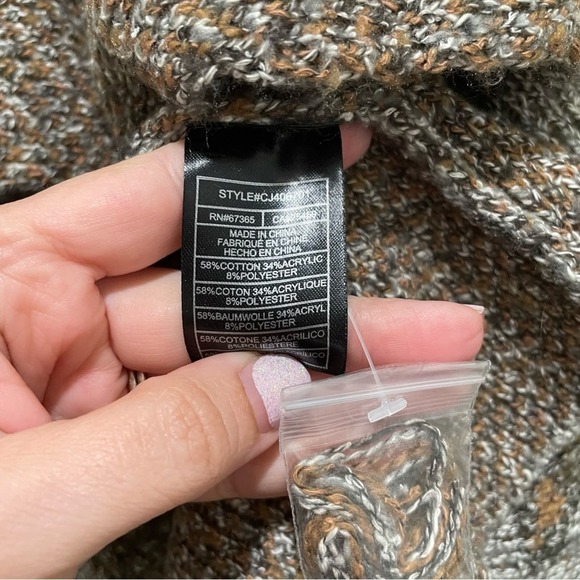 Lulu’s Cupcakes and Cashmere Mel Leopard Print Cardigan Sweater Size Medium - Picture 10 of 13